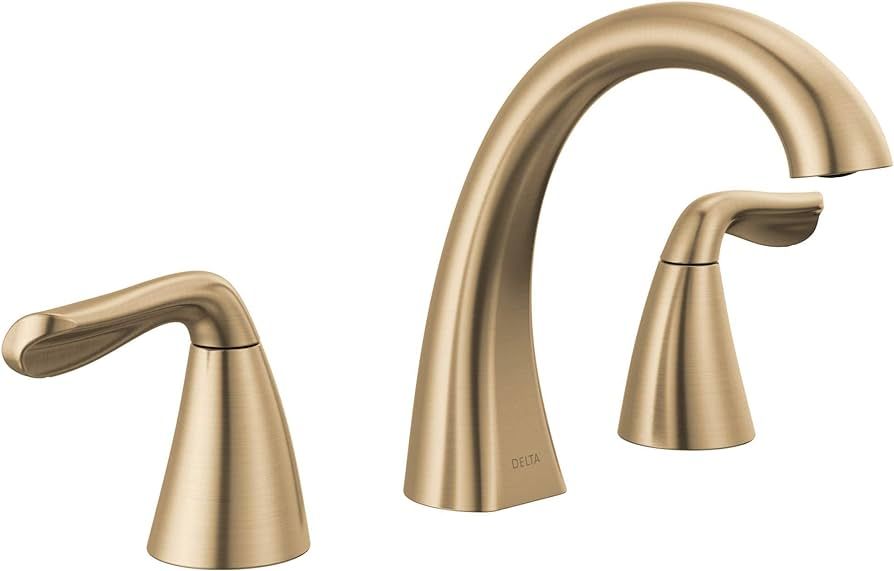 Delta Faucet Arvo Widespread Bathroom Faucet 3 Hole, Gold Bathroom Faucet, Bathroom Sink Faucet, ... | Amazon (US)