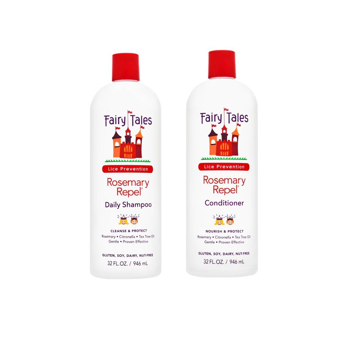 Fairy Tales Lice Prevention Rosemary Repel Daily Shampoo and Conditioner - 64 fl oz | Target