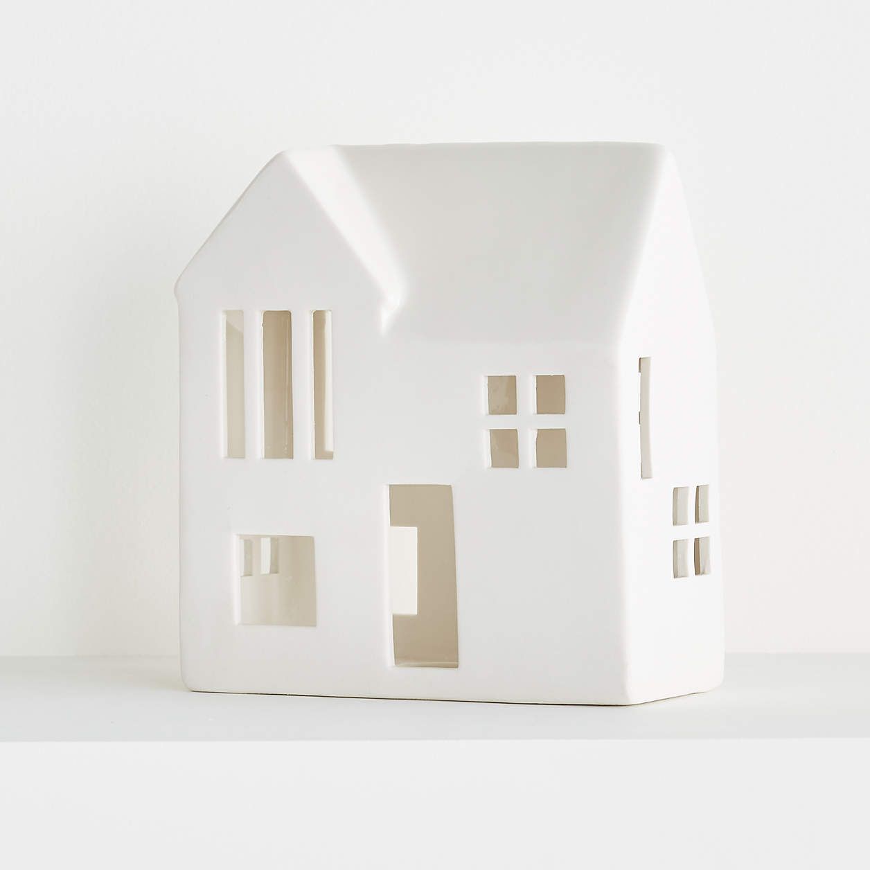 White Ceramic Houses, Set of 5 + Reviews | Crate and Barrel | Crate & Barrel