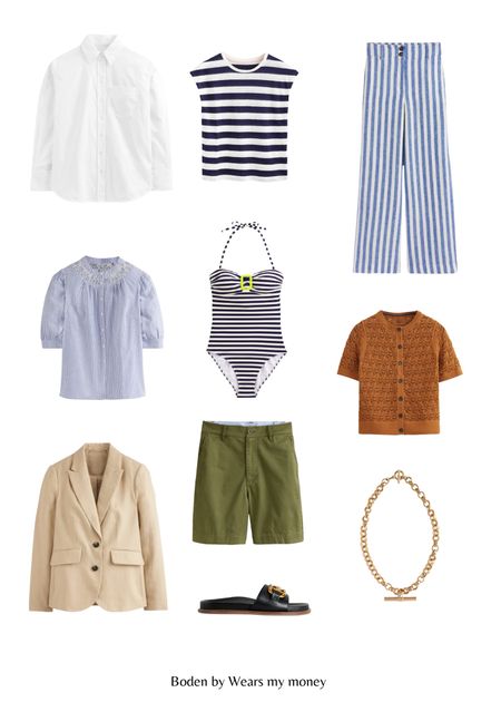 Spring Summer Boden Picks! 

Outfit Inspiration, Summer Style, Casual Style, Blazer, Striped Top, Cargo Shorts, Sandals, Outfit Ideas, Everyday Summer Outfit, Striped Trousers

#LTKspring #LTKuk #LTKsummer