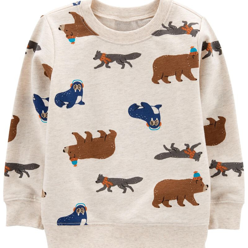 Baby Animal French Terry Pullover | Carter's