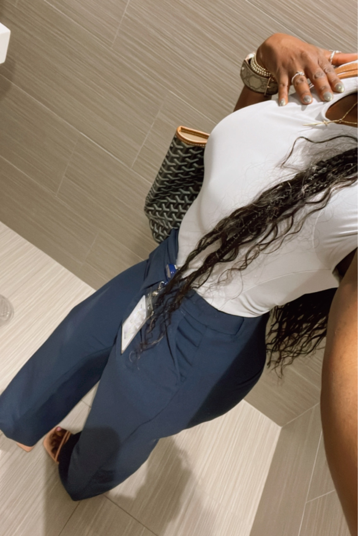 Business casual dress pants. Soft matte bodysuit. 

#LTKworkwear #LTKfindsunder100 #LTKstyletip