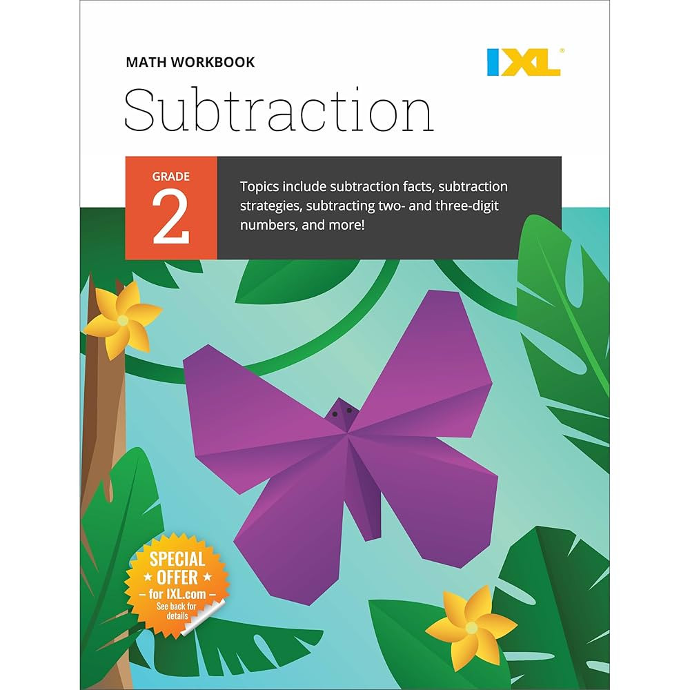 IXL Subtraction 2nd Grade Math Workbook, Mathematics Book for Kids Age 7-8 Covering How to Subtra... | Amazon (US)