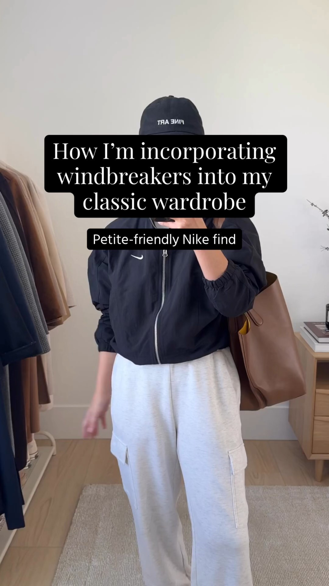 Mom drop-off outfit ideas. Windbreaker on major sale! 

Windbreakers are having their moment right now and as someone who loves a sporty look, I'm love it! This one is cropped with a drop shoulder, which is my favorite fit. I could have sized up to a small, but the shoulders are quite large. 
 
Nike windbreaker xs
Aritzia tee medium
Varley joggers xs 26" inseam
Larroude sneakers 6 (runs small)
Mansur Gavriel tote
Similar hat linked
Quince earrings 

Athleisure, spring outfits, spring style, petite style, sneakers 

#LTKPetite #LTKSaleAlert #LTKmomlife