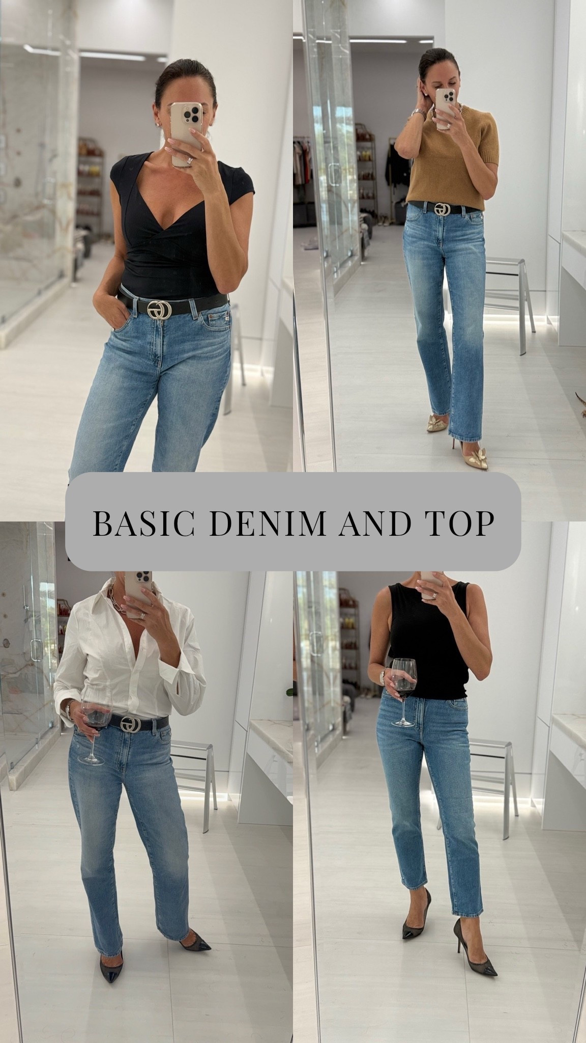 Basic denim and simple top for spring outfit ideas.

#LTKootd #LTKSeasonal #LTKTravel