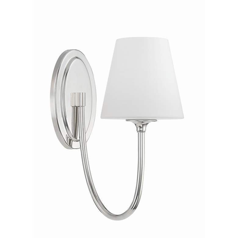 Crystorama Juno 13" High Polished Nickel Wall Sconce | Lamps Plus
