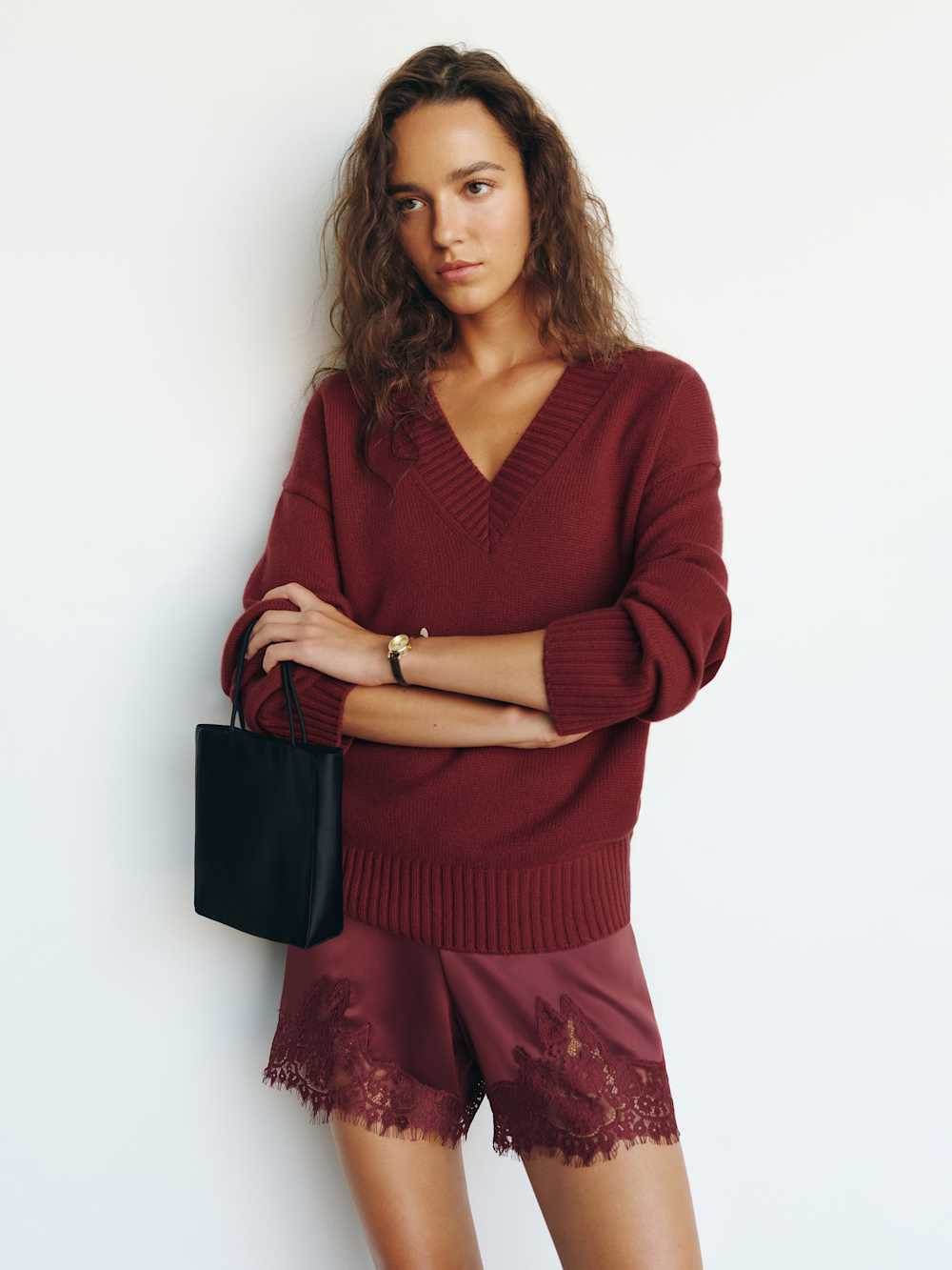 Fern Satin Short | Reformation (Global)