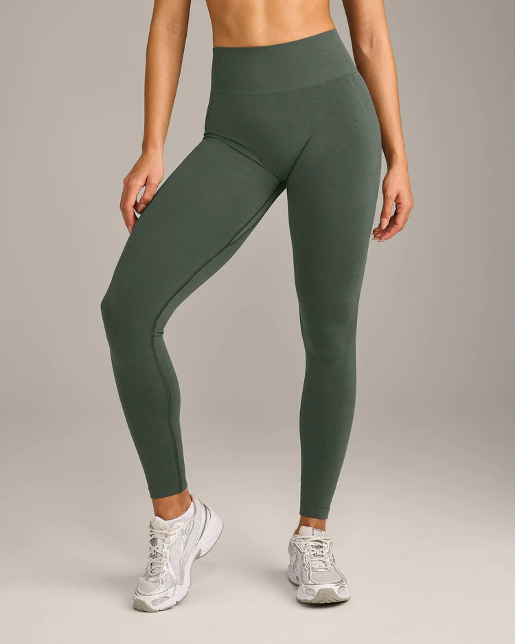 EffortlessLift™ Seamless Leggings with Gray Logo 
 Dark Khaki | Oner Active (UK / US)