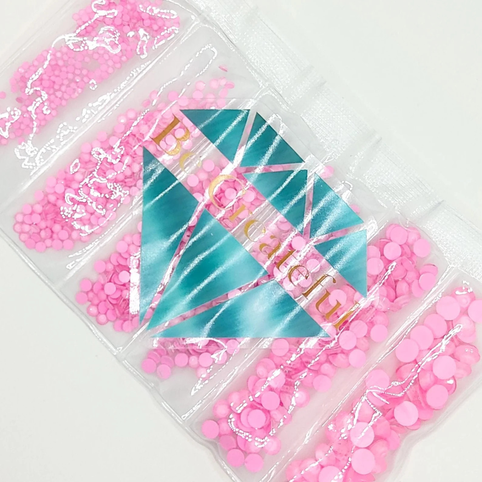 Multi-size Neon LIGHT Pink Flatback Rhinestones - Etsy | Etsy (US)