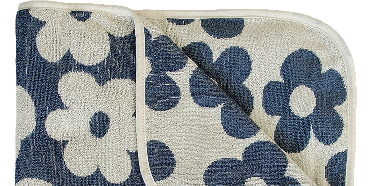 Floral Organic Cotton Beach Towel | Mebie Baby
