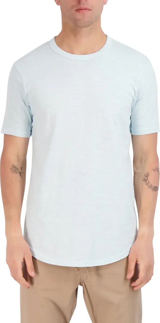 Sun Faded Slub Scallop Crew T-Shirt | Nordstrom