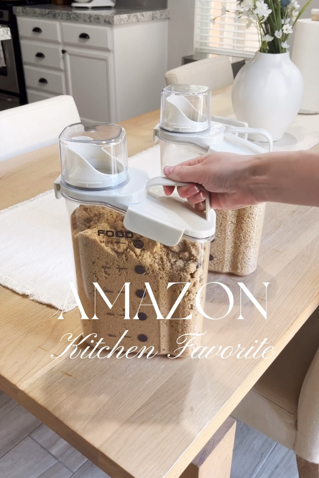 Organize your pantry and keep all of your dry food and ingredients fresh with these air tight containers from Amazon 🙌🏻🤍





#LTKVideo #LTKHome #LTKFindsUnder50