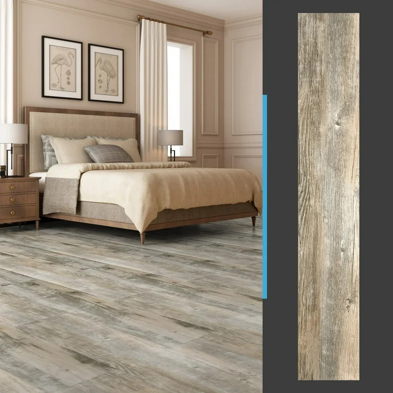 Art3d Self-Adhesive Flooring Peel and Stick Floor Tile Vinyl Wood Plank 36-Pack 54 Sq.Ft-Dry Wood... | Walmart (US)