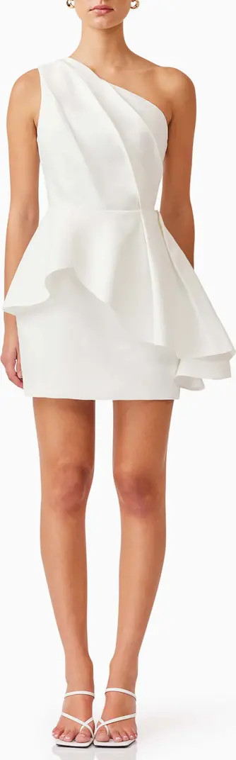 Elliatt Gabi Asymmetric Peplum Minidress | Nordstrom | Nordstrom