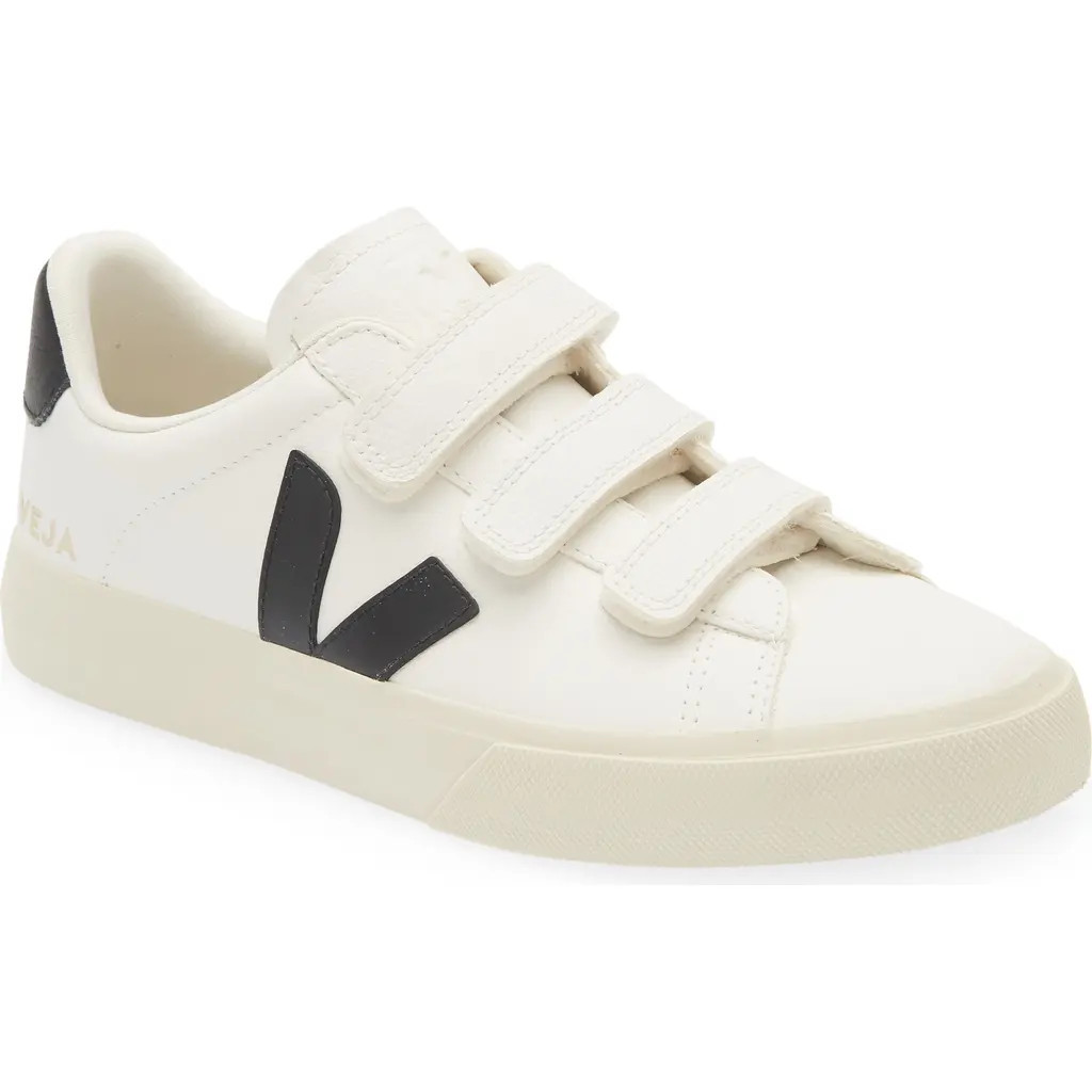 Veja Recife Logo Sneaker in Extra-White Black at Nordstrom, Size 36 | Nordstrom
