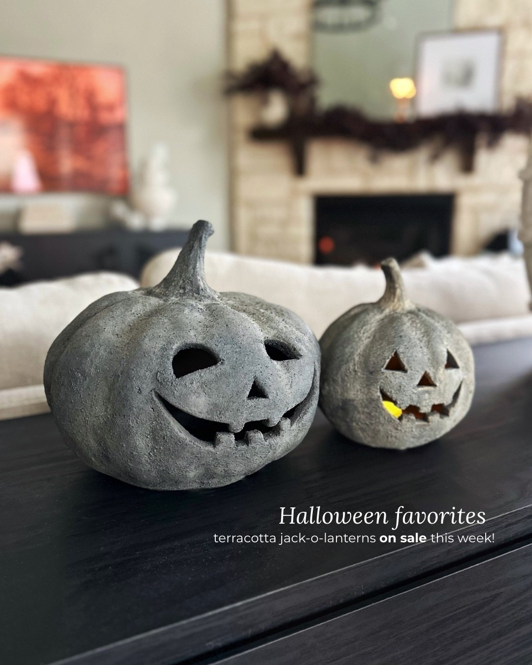 These terracota jack o lanterns are too good! And right now they’re on major clearance! 

#LTKHome #LTKSeasonal #LTKStyleTip