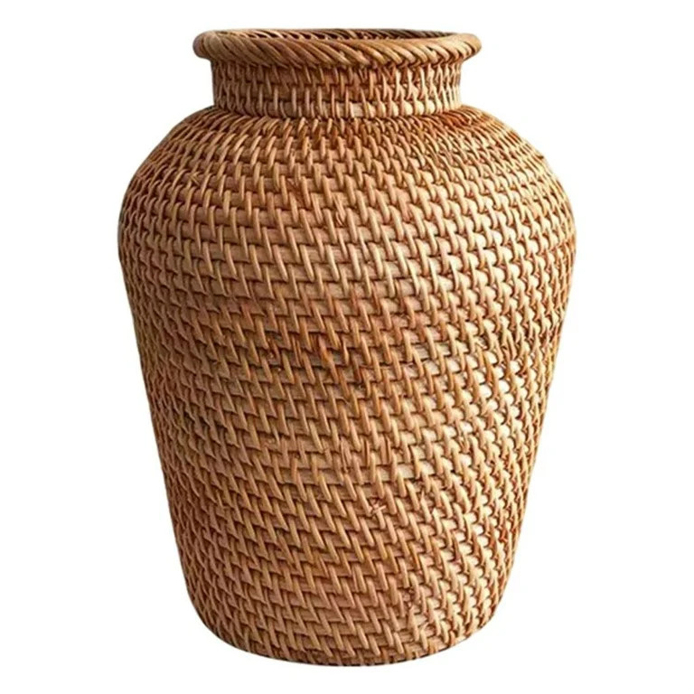 Rattan Vase Art Flower Arrangement Rustic Decoration Ornament Wicker Vases Design Autumn Rattan W... | Walmart (US)