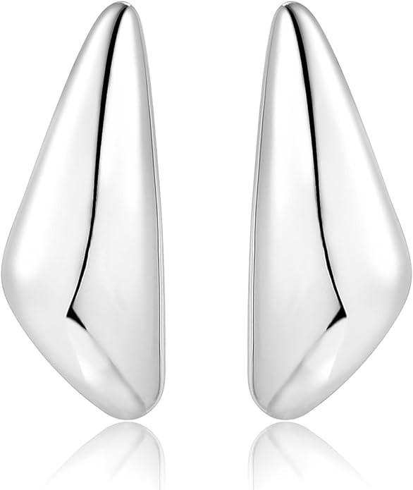 Chunky Gold Dangle Earrings For Women Gold Plated Statement Earrings Large Minimalist Geometric L... | Amazon (US)