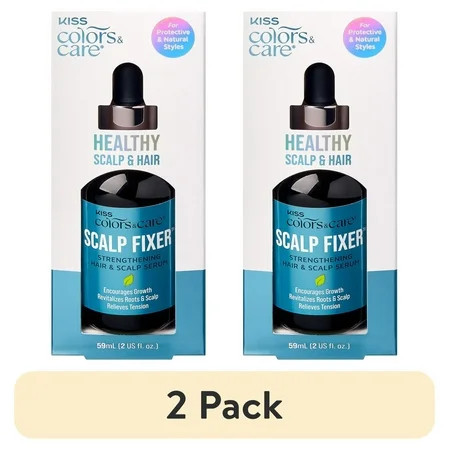 (2 pack) KISS Colors & Care Scalp Fixer Hair Strengthening Scalp Serum 59mL (2 fl. oz.) | Walmart (US)