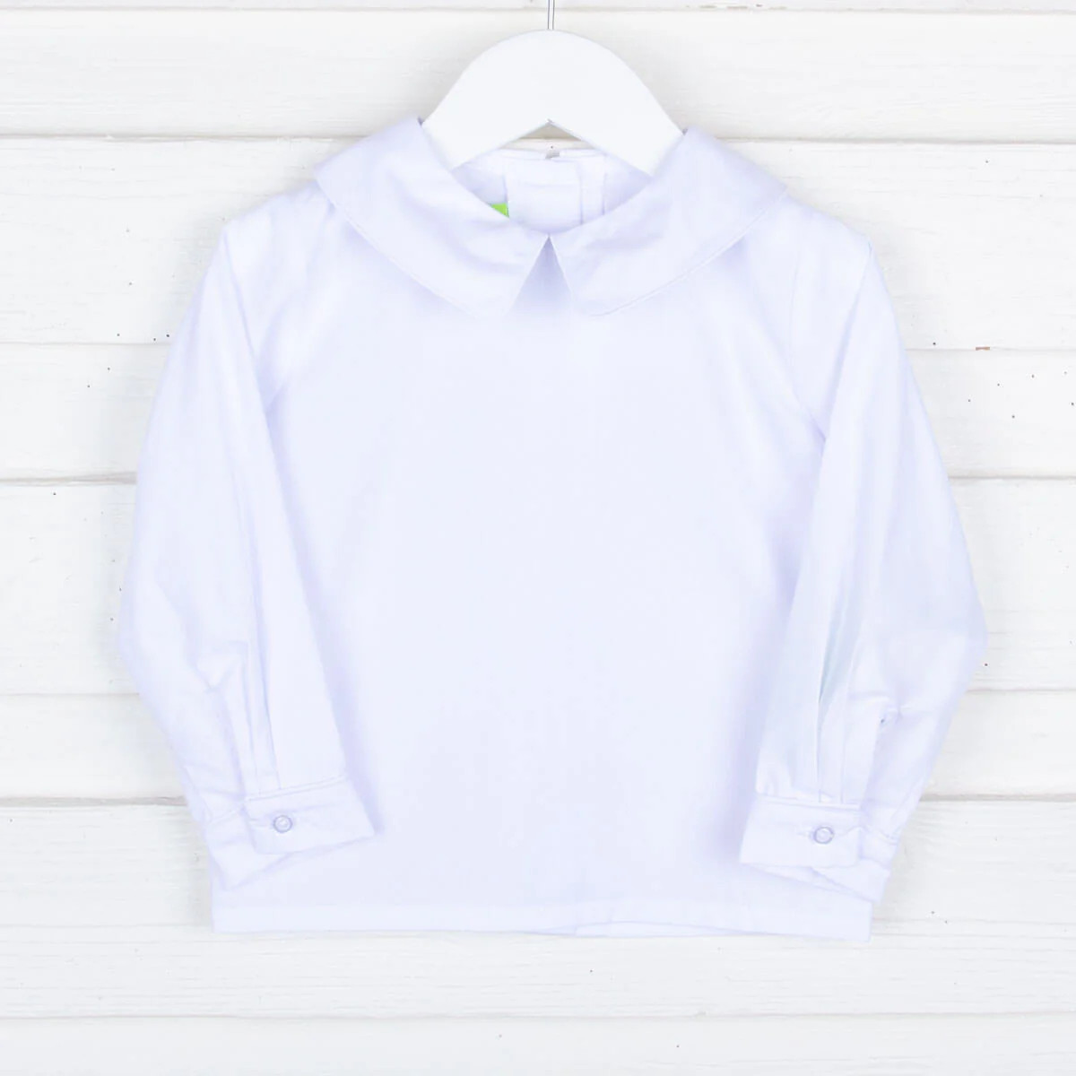 Boys White Long Sleeve Undershirt | Classic Whimsy