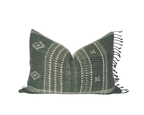 ANYA  14x20 Vintage Indian Wool Pillow Cover  Rustic Pillow | Etsy | Etsy (US)