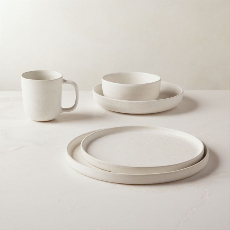 Drift Modern White Dish Set | CB2 | CB2