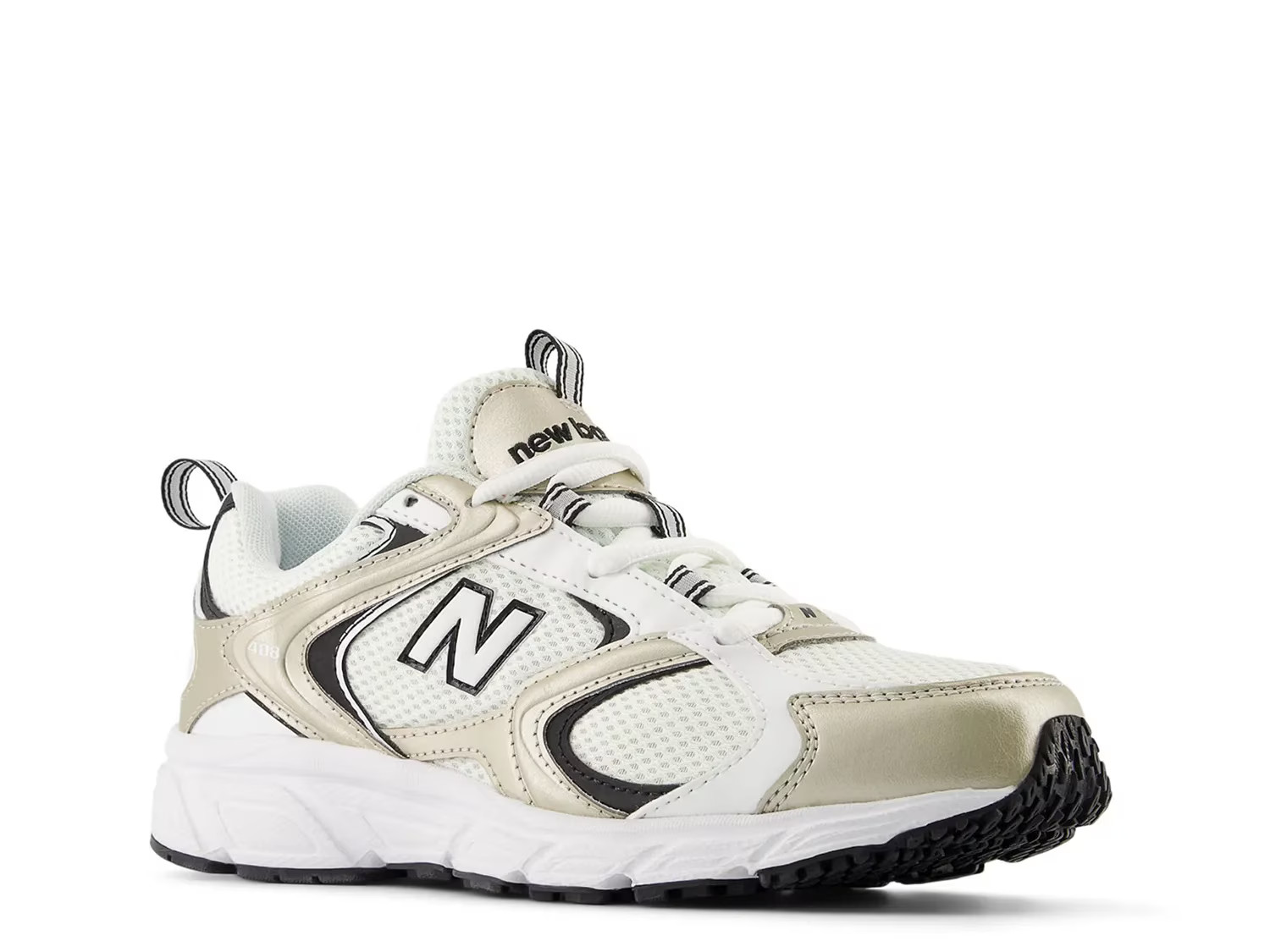 New Balance 408 Sneaker | Women's | White/Gold | Size Women's 9 / Men's 7.5 | Sneakers | DSW