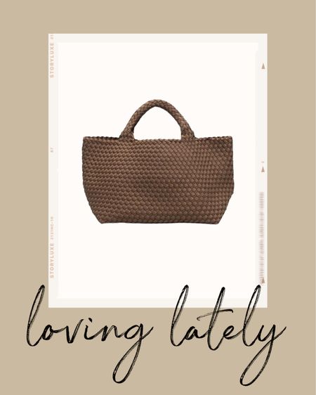 Kat Jamieson of With Love From Kat shares a tote. Neutral style, brown tote, fall style, neutral tote, woven tote.

#LTKitbag #LTKstyletip #LTKSeasonal