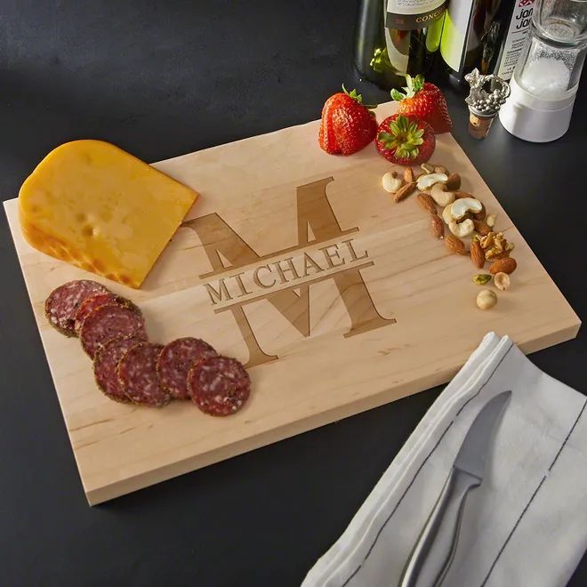 Engraved Maple Cutting Board - Standard (0.75in Thick) | HomeWetBar.com