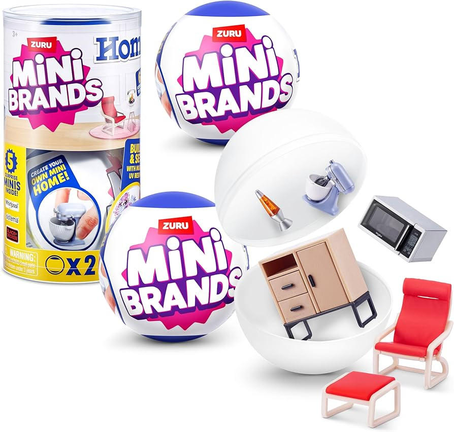 Mini Brands Home Capsule (2 Pack) by ZURU, Surprise Home with Collectible Minis, Blind Packaging,... | Amazon (US)