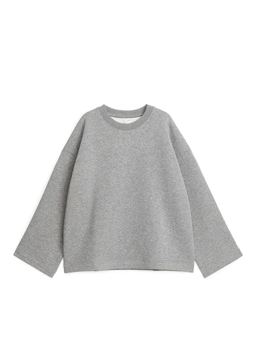 Oversized Sweatshirt - Grey Melange - ARKET CY | ARKET (US&UK)