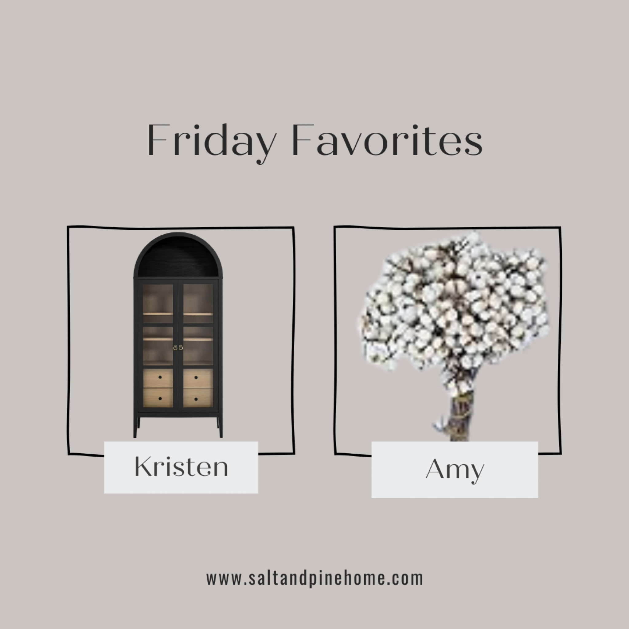 Friday favorites.  A curated collection of our favorites. 

#walmartfinds #amazonfinds #cabinet #stems

#LTKSeasonal #LTKHome