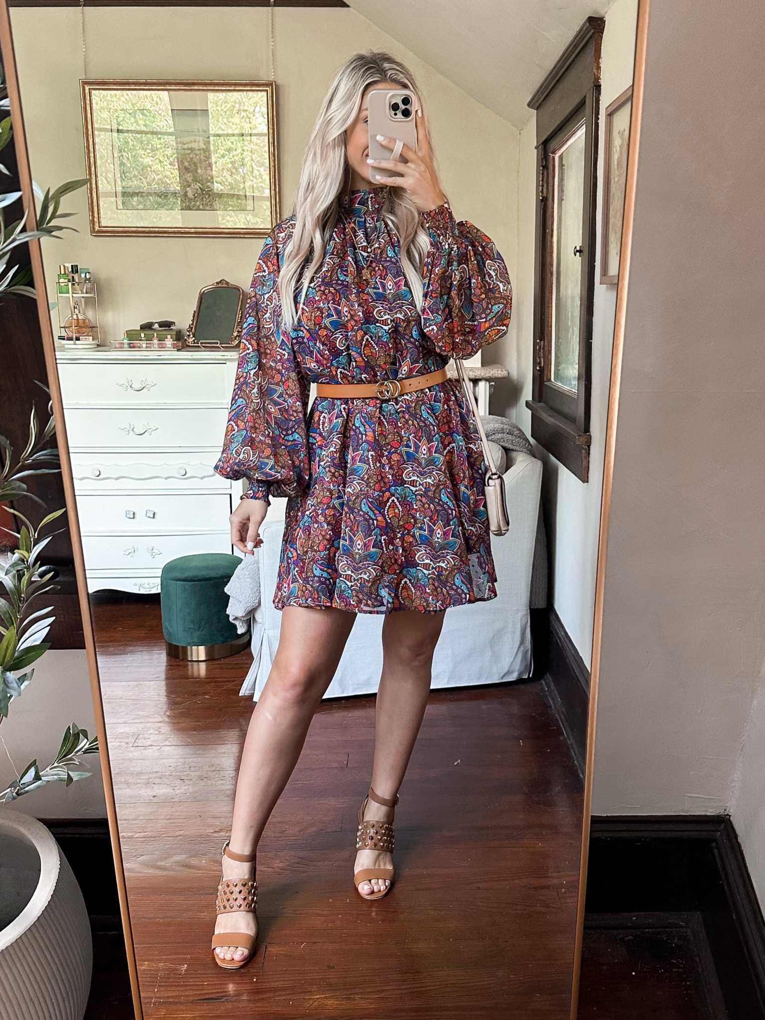 Fall dress, wearing size small
