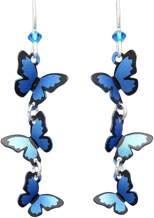 Sienna Sky Hypo-Allergenic 3D Butterfly Fish Hook Earrings | Amazon (US)