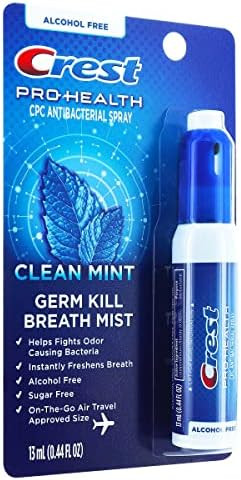 Crest Pro-Health | Portable Alcohol-Free CPC Antibacterial Mist with Clean Mint Flavor | Fights O... | Amazon (US)