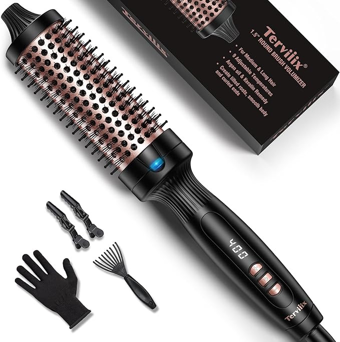 Terviiix Thermal Brush 1.5 Inch Create Blowout Look, Get Loose & Volume Layer Hair, Ceramic Tourm... | Amazon (US)