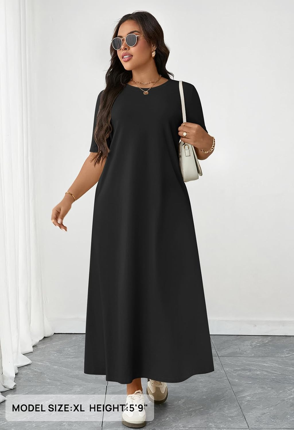 MEROKEETY Womens Summer Casual Short Sleeve Maxi Long Tshirt Dress 2026 | Amazon (US)