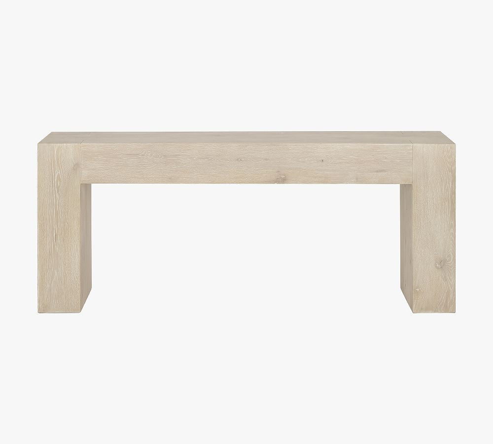 Raymond 72"" Reclaimed Wood Console Table, Meadow White | Pottery Barn (US)