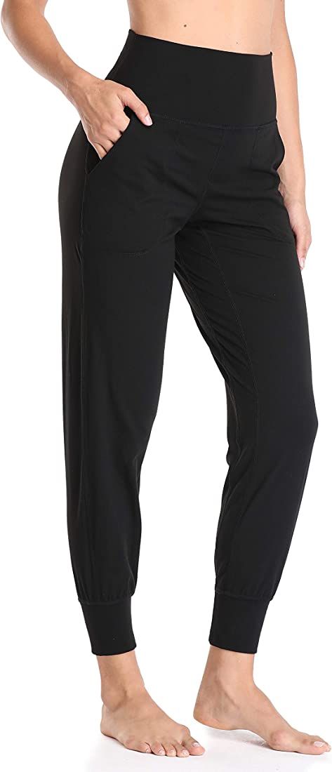 Colorfulkoala Women's High Waisted Joggers with Pockets Full Length Sweatpants & Lounge Pants | Amazon (US)