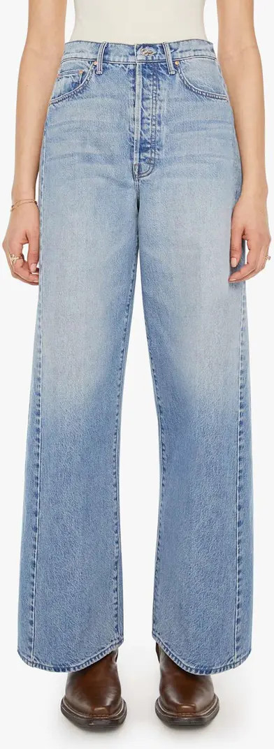 Pipe Dream Button Sneak High Waist Wide Leg Jeans | Nordstrom