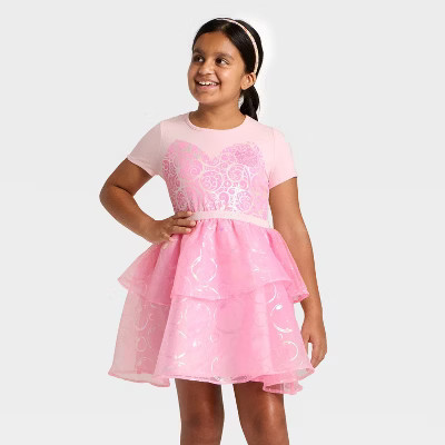 Girls' Wicked Glinda the Good Tulle Character Dress - Pink XS | Target