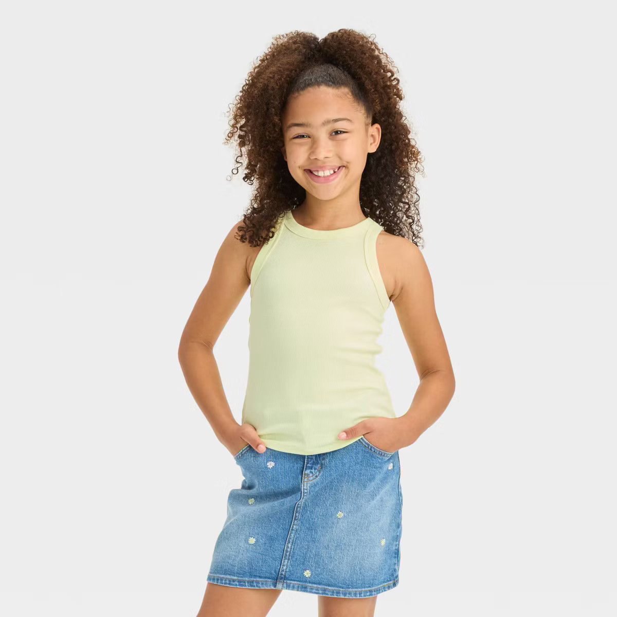 Girls' Ribbed Tank Top - Cat & Jack™ | Target