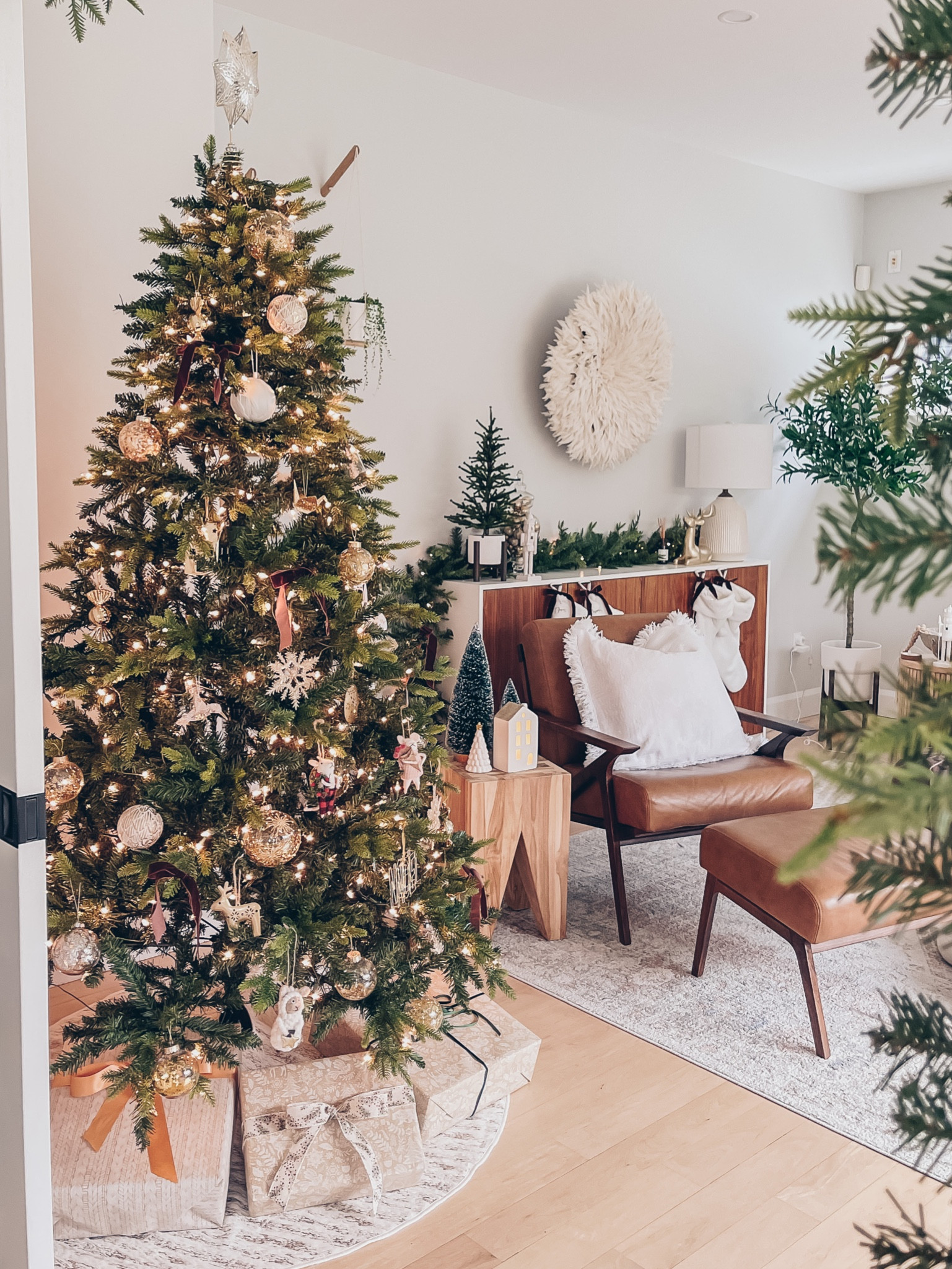 Shop my Christmas Tree! A beautiful mix of gold, white and bows.

#LTKFind 

#LTKHoliday #LTKSeasonal