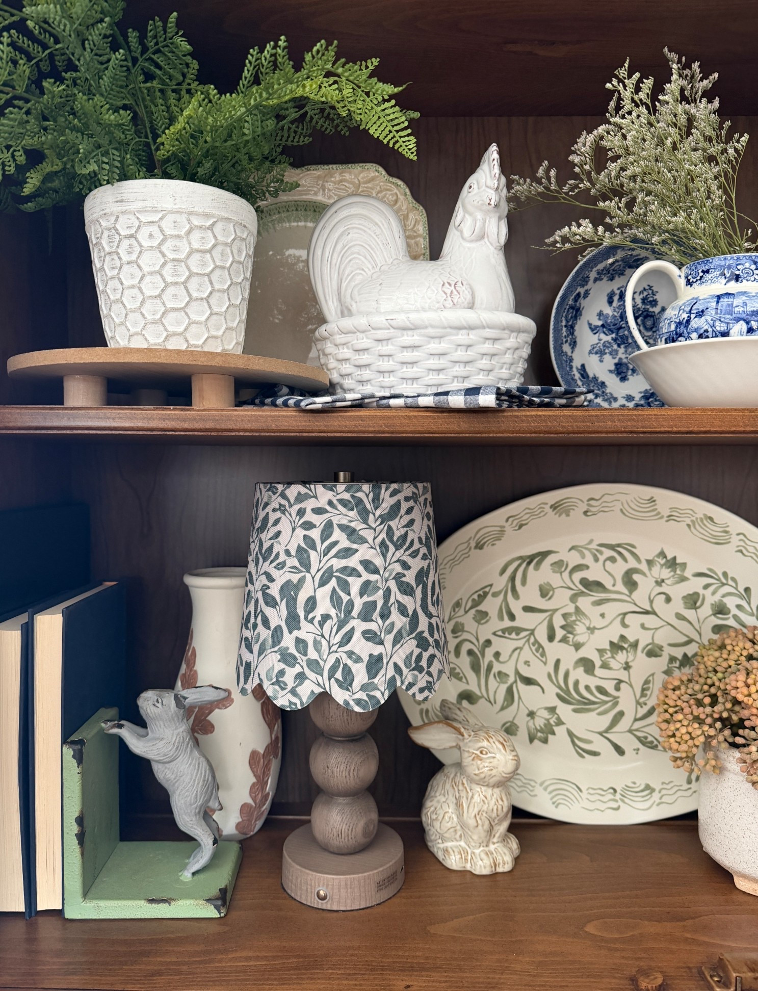 China cabinet hutch decor spring cottagee