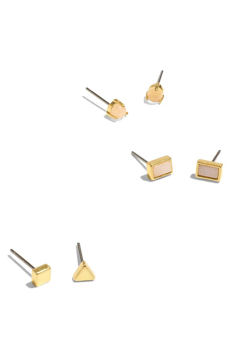 Nightstone Set of 3 Stud Earrings | Nordstrom