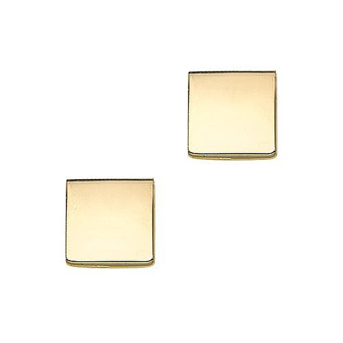 Royal Chain 14K Yellow Gold Square Stud Earrings | HSN