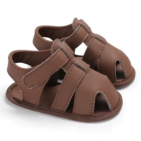 Loliuicca Toddler Newborn Baby Boy Girl Soft Sole Shoes Leather Sandles Prewalker | Walmart (US)