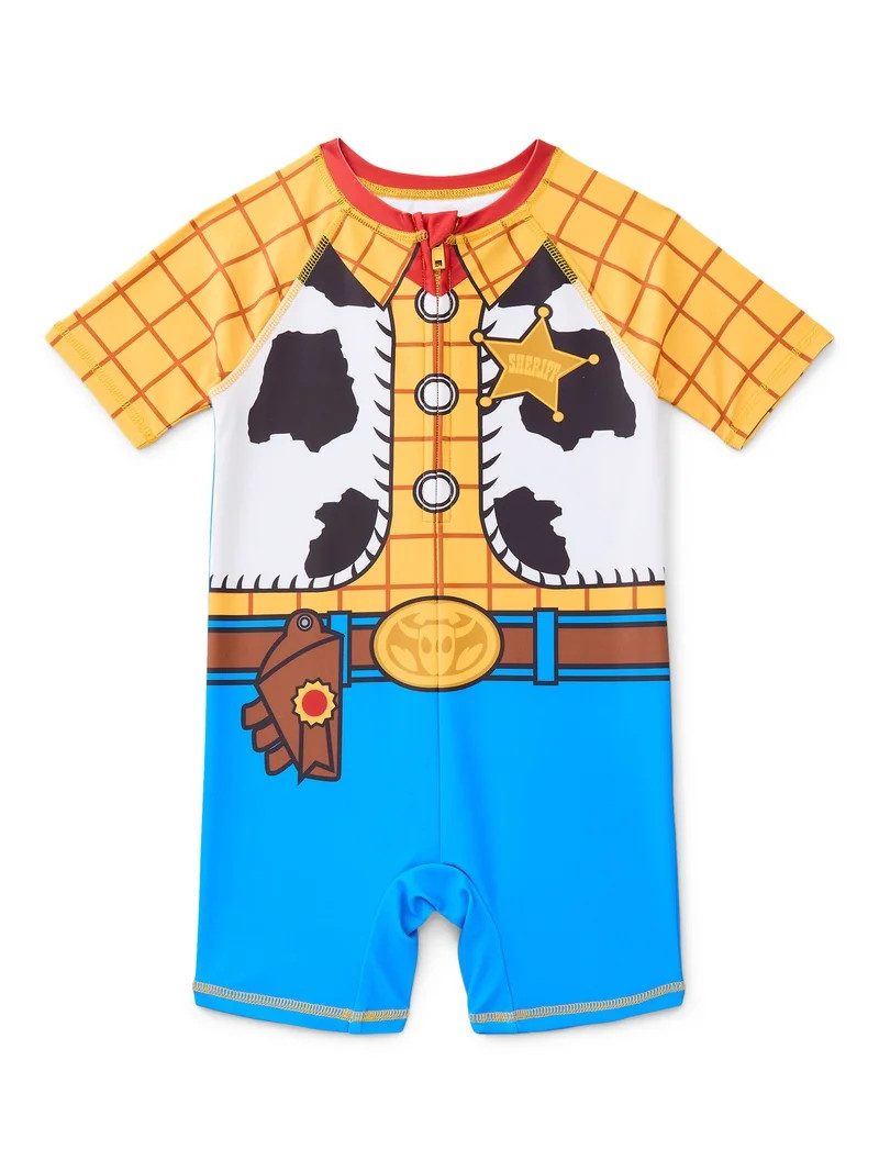 Character Toddler Boy Cosplay One-Piece Zip Swimsuit, Sizes 2T-5T | Walmart (US)