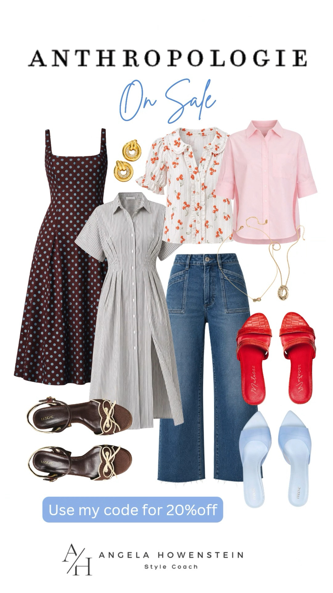 20% off with code ANGELA20

One of my favorite Anthropologie sales is here! So many of the pieces I've been wearing and sharing are now 20% off with code ANGELA20. If you've had your eye on any of these dresses, tops, jeans, or shoes, now is the perfect time to grab them!

❤️ Heart = Support my posts
📌 Save = Get sale & restock alerts
🛍️ Follow me on LTK for more effortless style.

#LTKootd #LTKOver40 #LTKSaleAlert