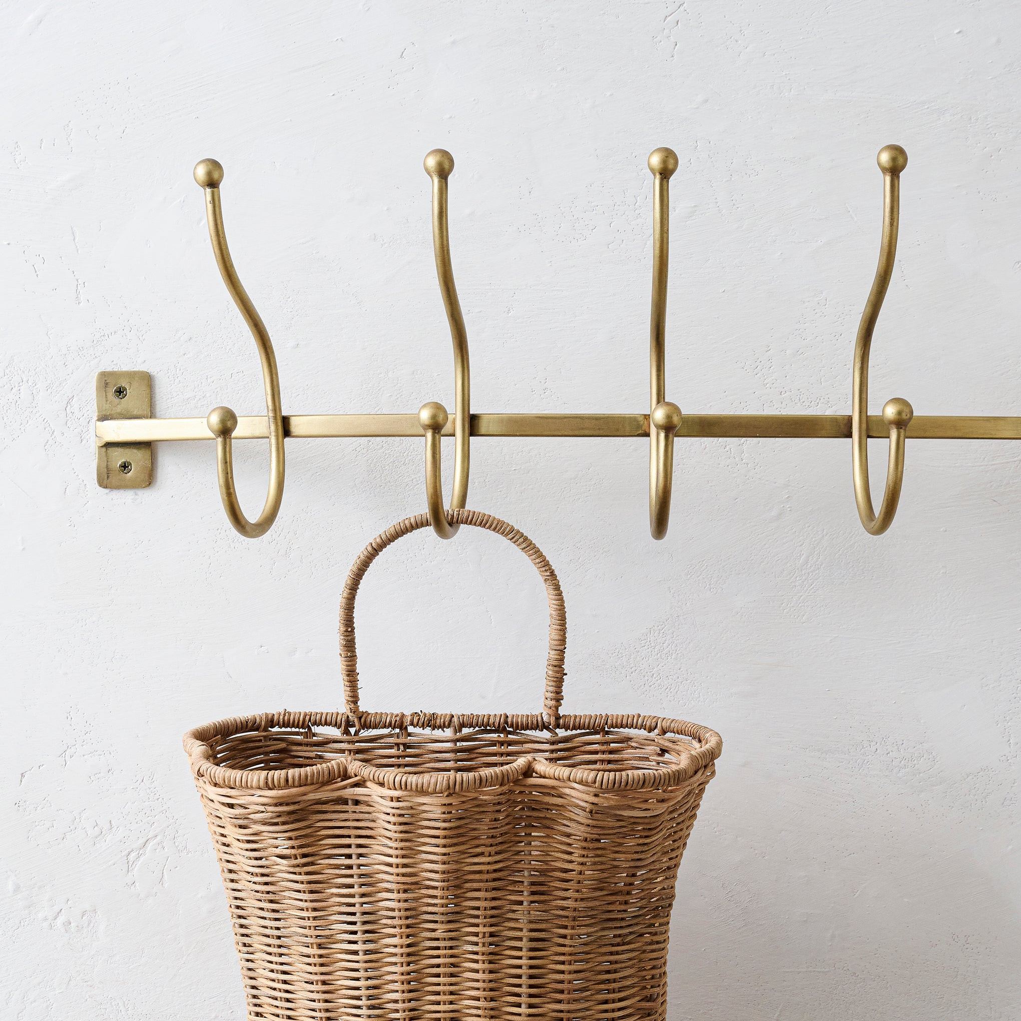 Webster Antique Brass Hook Rack | Magnolia